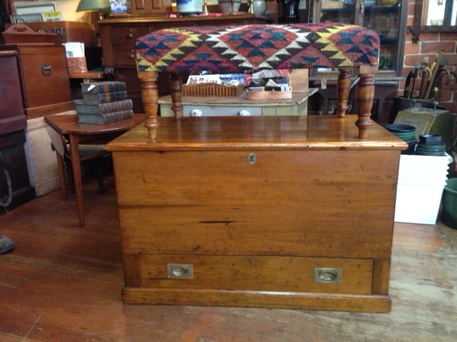 83 COLONIAL MULE CHEST $850
